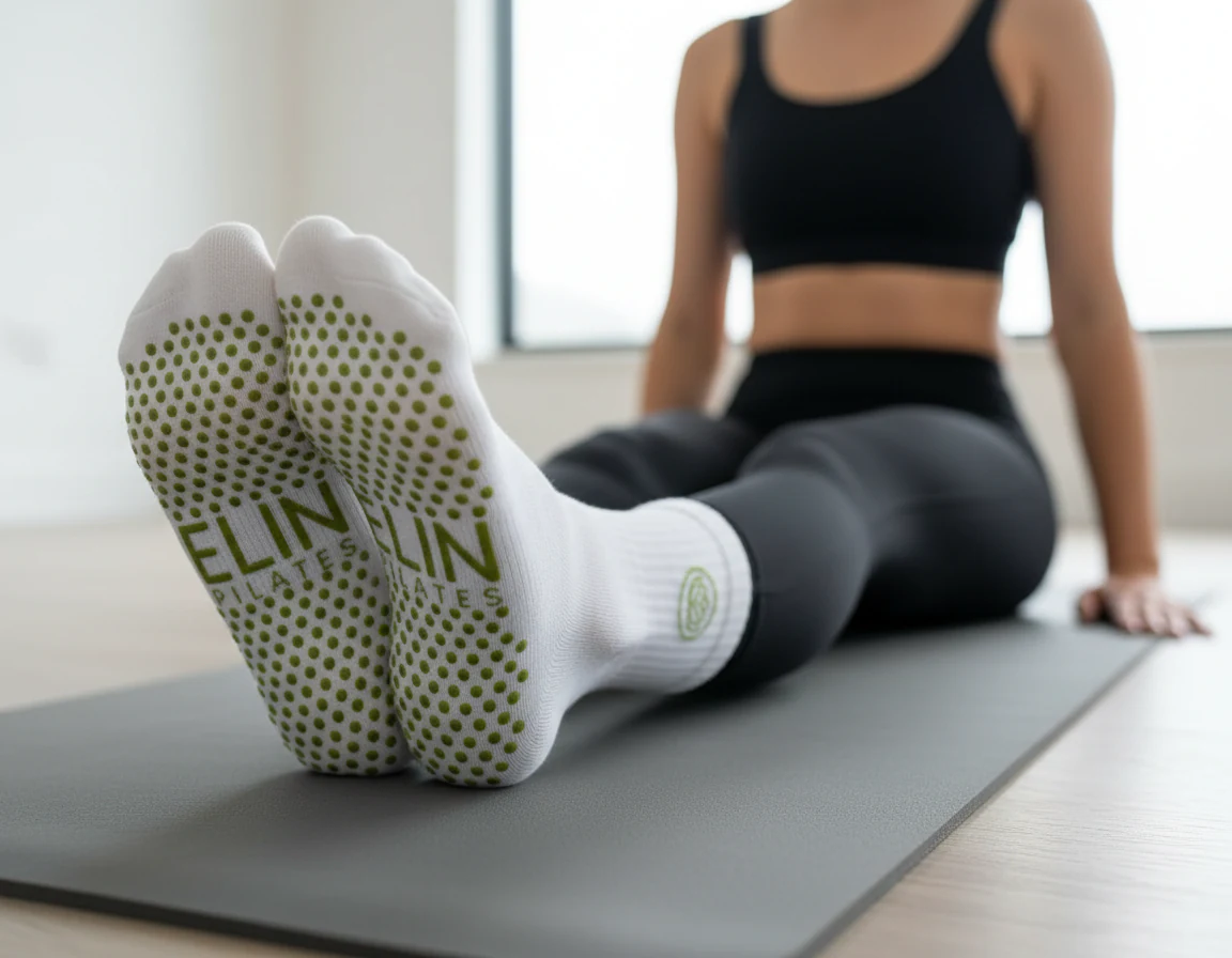 Grip socks and studio essentials at Elin Pilates