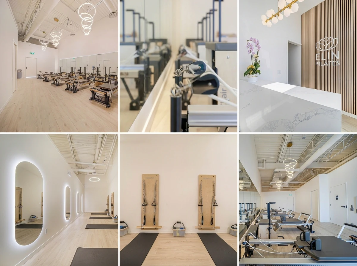 Elin Pilates studio with reformers in Northwest Calgary