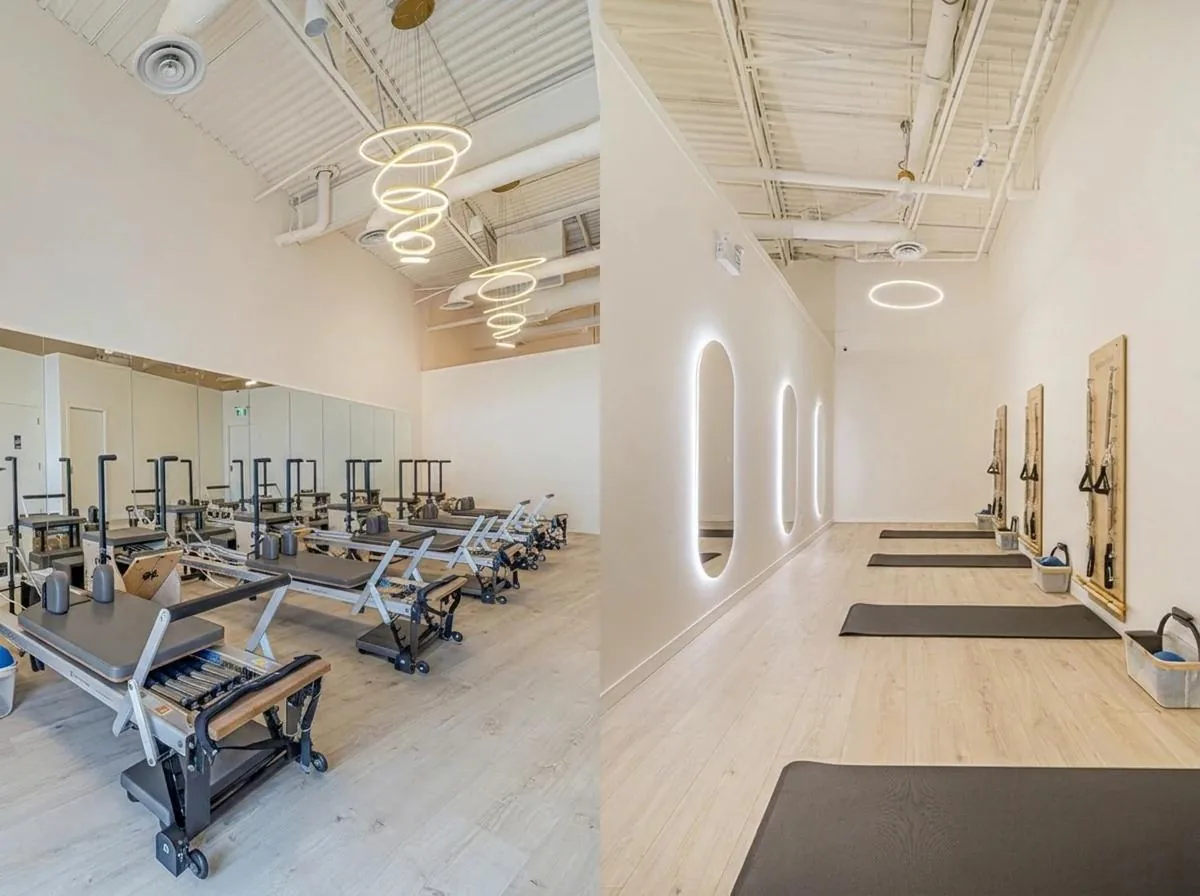 Small group Reformer class at Elin Pilates